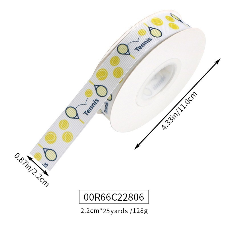 Tennis-White-2.2cm*25 Yards