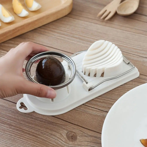 2025 nouveau créatif deux en un trancheuse à oeufs trancheuse japonaise fantaisie siècle multi-fonction oeuf trancheuse à oeufs en acier inoxydable - Product Image 2