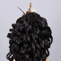 Nouvel Arrivage Extensions de Cheveux Humains au Crochet Bouclés Pixie, Cheveux Indiens Bruts, Crochet Miracle Knots