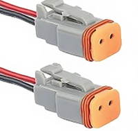 Connecteur automobile étanche IP67 à 2 broches, prise mâle/femelle, câble 16 AWG, faisceau de câblage, ensemble de câbles personnalisés pour voitures, camions, bateaux