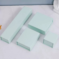 Boîte à bijoux de luxe personnalisée en gros pour mini-bagues et colliers, en matériaux recyclés, avec logo, pour petites entreprises, présentoir de montres