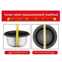 Cuve intérieure universelle pour cuiseur à riz, style vintage, épaissie, antiadhésive, pour usage électrique, 2-15L, fabriquée en Chine, modèle RCL-123, gratuite