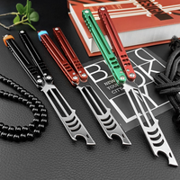 Couteau pliant multifonctionnel industriel à lame non tranchante, manche en aluminium, portable, ouvre-bouteille de poche pour l'extérieur – Vente chaude