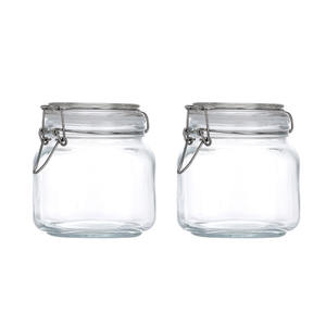 โถแก้วใส่ของทรงสวิงฝาปิดด้าน<span class=keywords><strong>บน</strong></span>ขนาด2000มล. 3000มล. 5000มล. โถใส่ผักดองแบบใสเหยือกแก้วพร้อมฝาปิดแบบหนีบ - Product Image 4