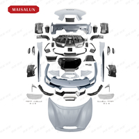 Accesorios de Coche Kits de Carrocería para Ferrari 488 2015-2020, Actualización a Estilo P en Carbono Húmedo y Plástico PP, Kit de Parachoques y Carrocería