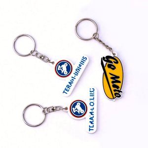 Porte-clés promotionnels en PVC en caoutchouc gaufré et gaufré avec logo personnalisé Porte-clés souples personnalisés - Product Image 5