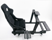 Cockpit de simulation de course en aluminium 4080 personnalisable OEM avec siège réglable et support de pédale – Kit de simulateur de conduite VR DIY