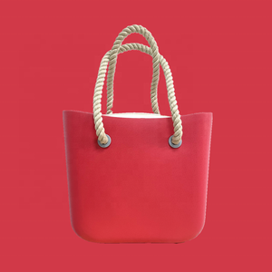 Borsa tote di colori della caramella del silicone della borsa di modo durevole O con la maniglia della corda - Product Image 3