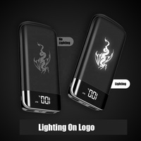 Batterie externe personnalisée de 20000mAh avec logo LED rougeoyant Gadgets électroniques universels d'interface d'entrée Micro USB