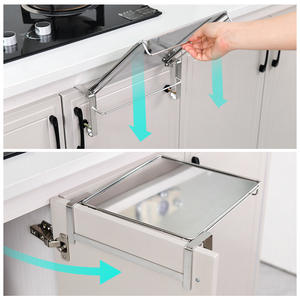 Estante de Mesa Plegable de Metal, Organizador de <span class=keywords><strong>Cocina</strong></span> Multifuncional con Fácil Montaje, Almacenamiento <span class=keywords><strong>Auxiliar</strong></span> para el Hogar, <span class=keywords><strong>Encimera</strong></span> - Product Image 4