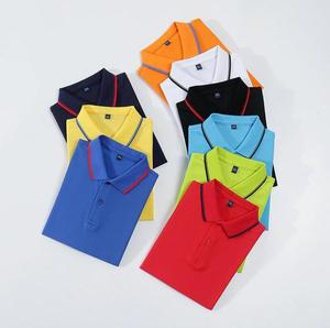 Promotional 100 Cotton Lapel Short Sleeve Polo Shirts Custom Embroidery Print Logo for Corporate Workwear