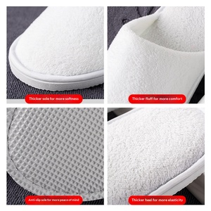 Chaussons jetables écologiques et confortables en non-tissé/polaire corail, antidérapants, pour la maison, l'hôtel et le spa – Meilleures ventes - Product Image 4