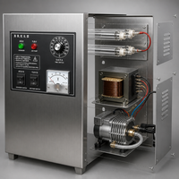 Générateur d'ozone électrique industriel portable Readycome avec pompe à air intégrée, boîtier en acier inoxydable SUS304, minuterie réglable, pour espaces étendus