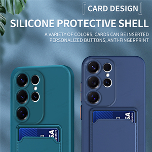 Étui en <span class=keywords><strong>silicone</strong></span> liquide pour <span class=keywords><strong>Samsung</strong></span> Galaxy S25 S24 S23 S22 S21 <span class=keywords><strong>S20</strong></span> Ultra Plus <span class=keywords><strong>FE</strong></span> Edge avec porte-cartes pour <span class=keywords><strong>Samsung</strong></span> A56 A55 A54 A53 - Product Image 3