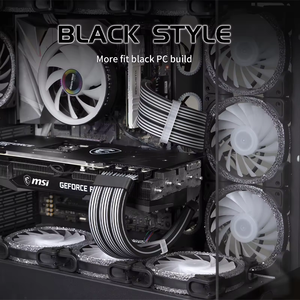 Cable de extensión de tira de luz LED <span class=keywords><strong>RGB</strong></span> de <span class=keywords><strong>24</strong></span> pines ATX TPE Cable de extensión <span class=keywords><strong>RGB</strong></span> de sincronización de luz LED PSU 5V3Pin ARGB PRO para carcasa de ordenador - Product Image 5