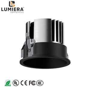 Faretto <span class=keywords><strong>LED</strong></span> Moderno 12W Luce Calda 3000K Struttura in Alluminio Dorato Funzione Antiriflesso Grado di Protezione IP44 Faretto da Interno per Soggiorno - Product Image 3