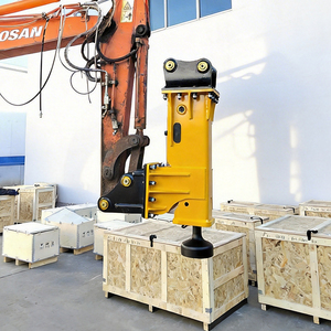 Marteau hydraulique <span class=keywords><strong>de</strong></span> piquage <span class=keywords><strong>de</strong></span> poteaux <span class=keywords><strong>de</strong></span> clôture pour chargeuse compacte, idéal pour les exploitations agricoles et les routes - Product Image 5