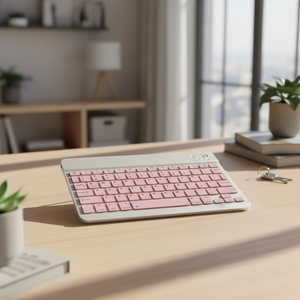 Clavier sans fil Bluetooth compact et portable, mini clavier rechargeable Bluetooth pour iPad Mini A17 - Product Image 1