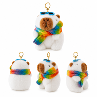 En gros : Jouets en peluche Capybara, Porte-clés en peluche, Animaux en peluche Anime de 4 pouces, Kawaii, pour machines à grue et jeux d'arcade pour enfants