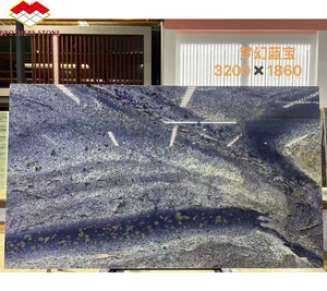 Losa de mármol azul elegante de piedra para revestimiento de pared de baño al por mayor, losa de mármol azul de Bolivia para decoración de fondo de mesa de comedor - Product Image 1