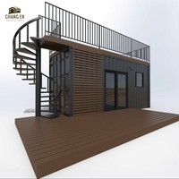 DYCE1 Casa Contenedor Ecológica Moderna de Paquete Plano, Módulo de Seguridad Prefabricado de 2 Dormitorios, Apartamento, Taller, Exterior