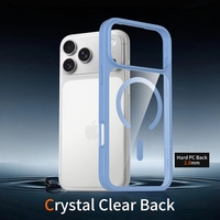Nouvelle conception Étui magnétique transparent pour iPhone 18 17 Pro Anti-jaunissement Fin Léger Antichoc Coque de téléphone portable