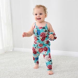 ชุดบอดี้สูทเด็กผู้หญิงแบบเสื้อกล้าม ผ้าไผ่สั่งทำพิเศษ ชุดจั๊มสูทเด็กทารกแบบชิ้นเดียว ผ้าฝ้ายถัก ชุดบอดี้สูทเด็กวัยหัดเดิน เสื้อผ้าเด็กขายส่ง - Product Image 1