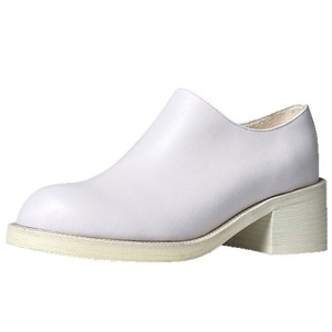 รองเท้าหนังพื้นหนา หนังคุณภาพสูง สีขาวบริสุทธิ์ ผิวเรียบ ซิปด้านข้าง สไตล์ลำลองแต่เป็นทางการสำหรับผู้ชาย - Product Image 6