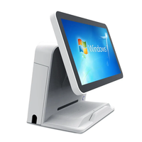 Terminal de point de vente tactile 15,6 pouces avec coque ABS de nouvelle conception, caisse enregistreuse avec logiciel LED8 VFD220 en option, démonstration pour les magasins de détail