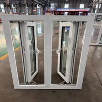 Ventanas Corredizas de PVC Modernas y Económicas con Apertura Abatible para Dormitorio y Sala de Estar, Aislamiento Térmico