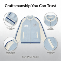 Maßgefertigter Vorderlogo-Winter-Herren-Freizeitstrickpullover Jacquard-Muster Vintage-Rennfahrerjacke OEM ODM