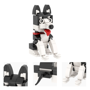 MOC3069-3079 Bulldog Poodle schnauzer Siberian Husky <span class=keywords><strong>Beagle</strong></span> biên giới Collie Chihuahua Papillon Lắp ráp khối xây dựng đồ chơi trẻ em - Product Image 2