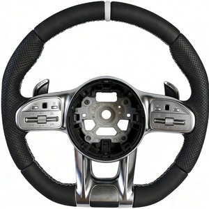 Volant en cuir noir pour <span class=keywords><strong>Mercedes</strong></span> Benz <span class=keywords><strong>GLA</strong></span> CLS500 GLC300 ML350 CLK500 GLS450 GLC200 CLS550 - Product Image 4