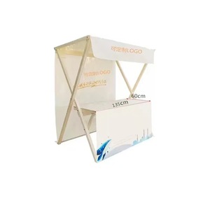 Estantes de exhibición de cabina plegable al aire libre Carros de venta móviles Estantes de centro comercial Cobertizos movibles-Estante plegable y de almacenamiento - Product Image 1