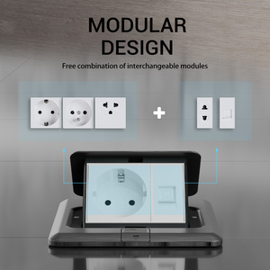 Prise de sol européenne Pop up Mécanisme résistant au feu Prise <span class=keywords><strong>allemande</strong></span> Schuko Prise de courant 250V avec <span class=keywords><strong>filet</strong></span> - Product Image 6