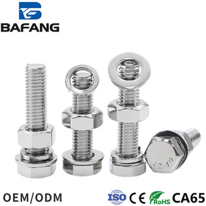 Bộ ốc vít bằng thép không gỉ 304, bu lông vít lục giác bên ngoài, máy giặt phẳng, máy giặt lò xo m14m16m18m27m30 - Product Image 2