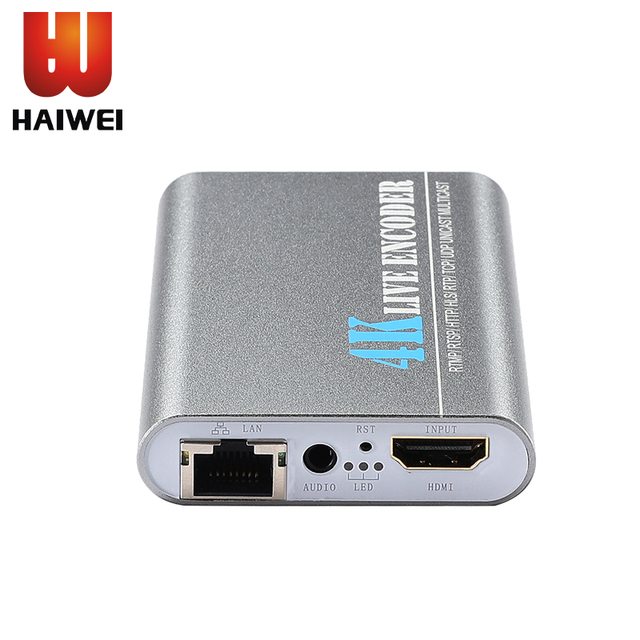 Haiwei K1N Webrtc POE UHD 4K HDMI Video Audio H.264 H.265 IPTV Live Streaming Encoder HDMI to SRT RTSP HLS UDP HTTP RTMP