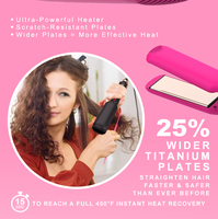 Best Hot Selling Professional Popular Design Nano Titanium Plate Hair Straightener With Infrared Hair Straightener Flat Iron