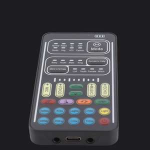 Changeur de <span class=keywords><strong>Voix</strong></span> I9 : Kit Multifonction Portable avec Carte Son Mini pour Enregistrement, Diffusion de Jeux et Ordinateur - Product Image 4