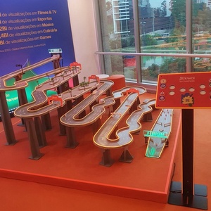 Pista de Mármol de Alta Calidad para Entretenimiento en Vivo, Juego de Adivinanzas Digital, Competición de Pistas de Bolas de Gravedad 3*4M - Product Image 4