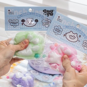 Jouet en forme de patte d'ours TPR Cat Paw Taba, doux, unique, à récupération lente, amusant à presser, cadeau pour enfants, personnalisable avec carte - Product Image 5