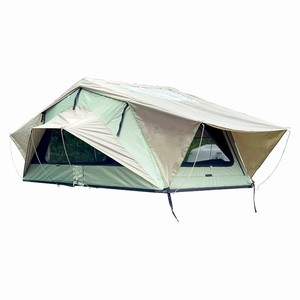 Tente de toit souple en <span class=keywords><strong>toile</strong></span> Pop Canvas <span class=keywords><strong>pour</strong></span> 4 personnes, camping SUV, imperméable, 4 saisons, résistante aux UV, fenêtres en maille, <span class=keywords><strong>fenêtre</strong></span> panoramique, 4x4 - Product Image 4