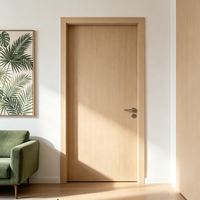 Porte intérieure moderne à finition pré-appliquée, isolation phonique 30 dB, résistante à l'humidité, pour chambres d'hôtel