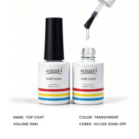 Base et Top Coat pour Ongles Sans TPO & Sans HEMA, Top Coat Brillant Sans Résidu, Vernis Gel Anti-Rayures, Fournisseur ODM de Produits pour Ongles