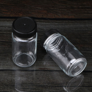 En Stock 60ml 2oz Glass Wellness Shot con tapa para líquido Mini tarro de boca ancha Reutilizable Pequeñas botellas de jugo de jengibre transparente - Product Image 4