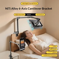 Support de téléphone portable flexible et pliable pour lit et bureau, idéal pour regarder des séries allongé, modèle S-6, en métal, pour dortoirs, vente en gros et dropshipping