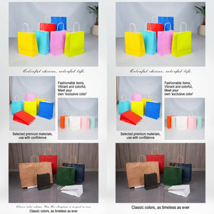 Sacs shopping en papier personnalisés imprimés en gros, OEM, haute qualité pour <span class=keywords><strong>la</strong></span> vente au détail de vêtements et l'emballage de cadeaux pour boutiques - Product Image 5