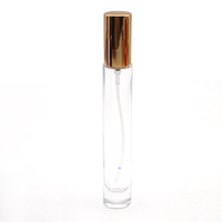 Bouteilles de parfum Vintage à fond épais, 10ml, Mini bouteilles de parfum rondes et transparentes rechargeables, échantillon de bouteilles de parfum en verre