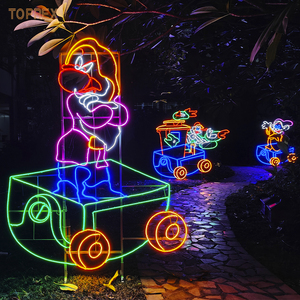 Tùy Chỉnh 2D PVC Khung LED Dây Giáng Sinh Elf Train Trang Trí Đèn Thiết Kế Mới Đường Phố <span class=keywords><strong>Motif</strong></span> Ngoài Trời Ngày Năm Mới - Product Image 4