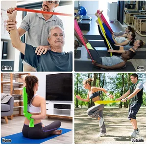 Natuurlijke Latex Platte Stretch Band Latex Workout Weerstand Oefening Fitness Elastiekjes Yoga Elastische Weerstand Banden